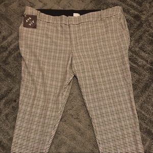 Ava and Viv Target Pants Plaid Size 26 26W NWT